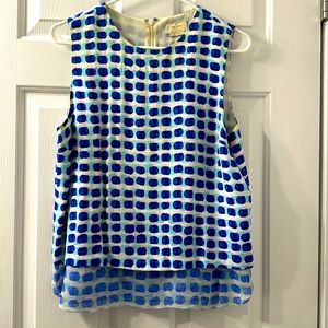 Kate Spade size medium crepe top with silk lining